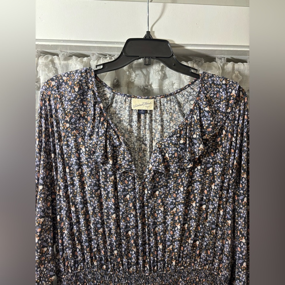 Floral Long Sleeve Dress - Picture 2 of 10
